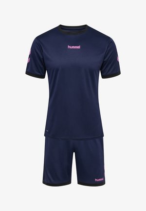 Hummel, UNISEX SET, granatowy melanż