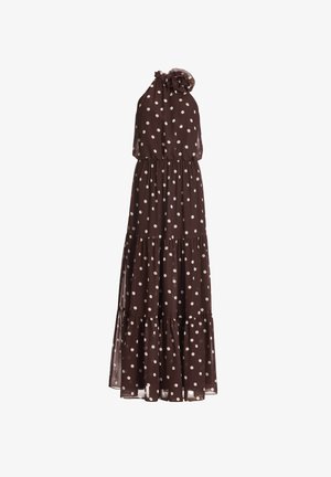Swing, Maxi-jurk - chocolate brown ivory