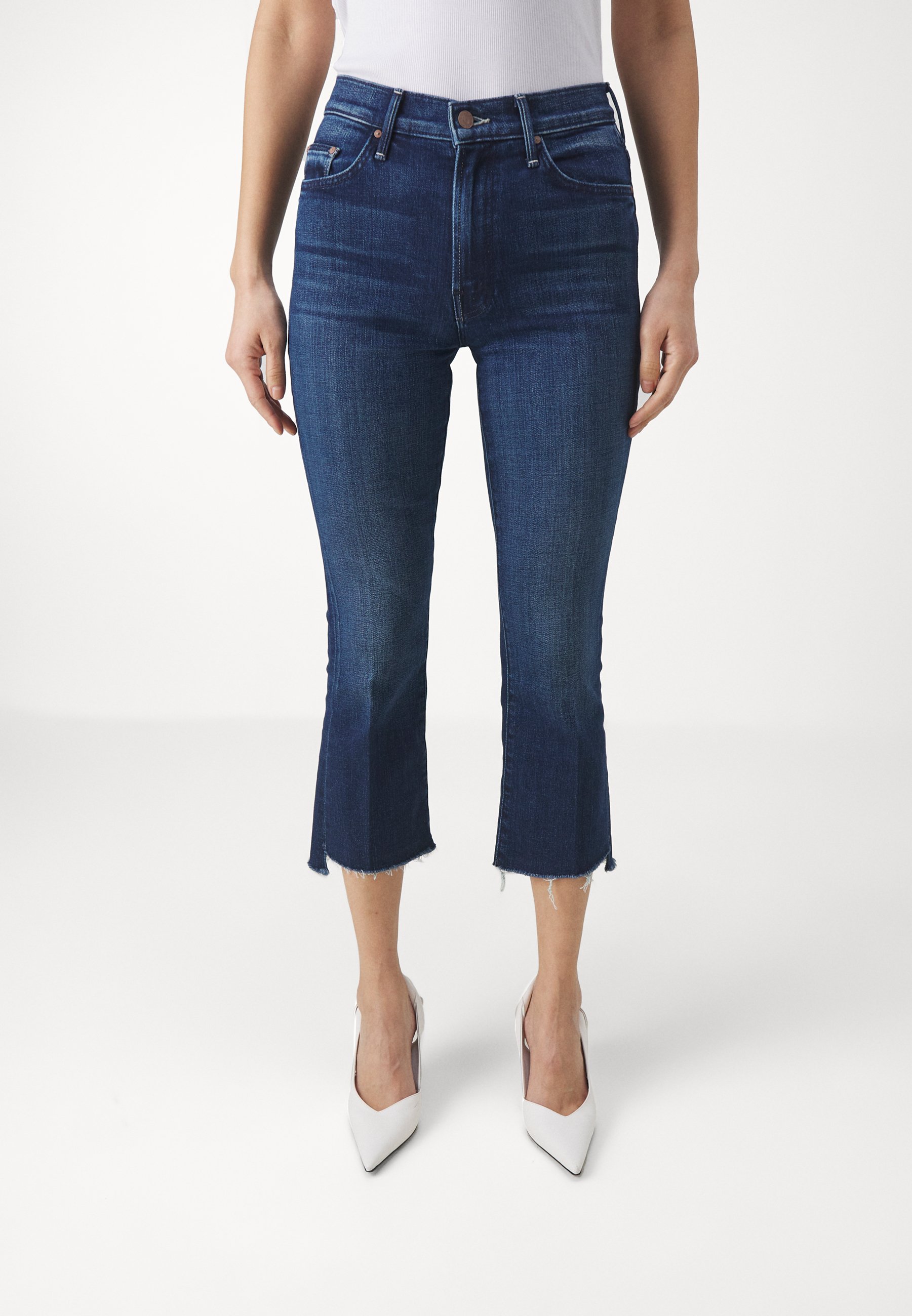 Mother THE INSIDER CROP STEP FRAY - Bootcut jeans - sake to 