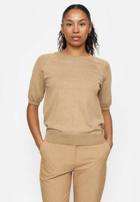 Soft Rebels - SRMARLA SS O-NECK - Basic T-shirt - tigers eye melange Thumbnail Image 1