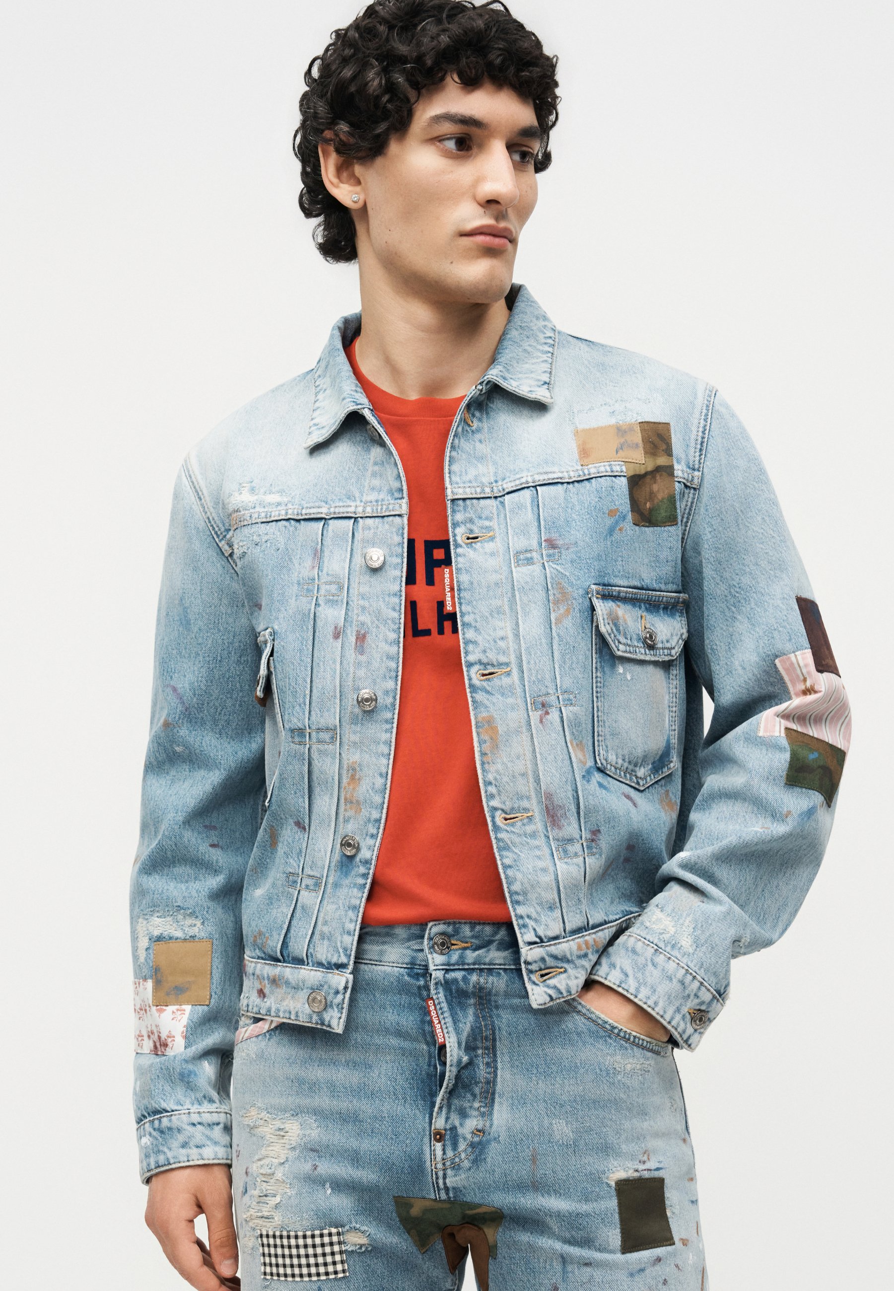 Dsquared2 REBEL JEAN JACKET - Denim jacket - navy blue/dark blue