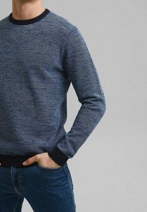 Stickad tröja - dark blue