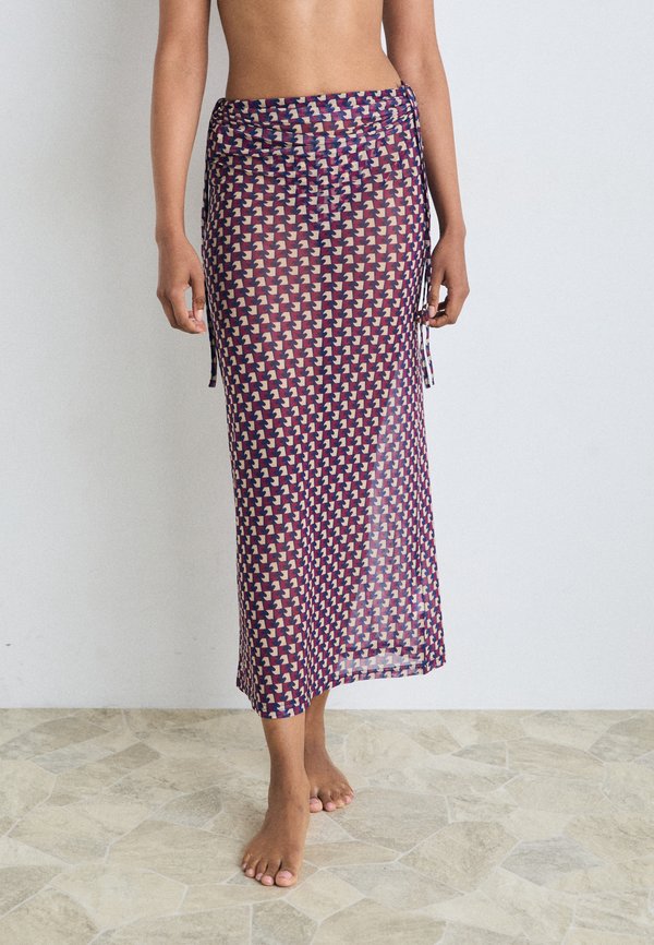 LSCN BY LASCANA MAXI SKIRT - Beach accessory - spades aop