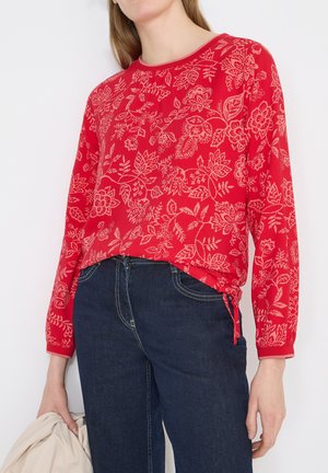 GEMUSTERTE - Bluse - rot