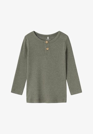 NMMKAB - Langærmet T-shirt - dusty olive melange