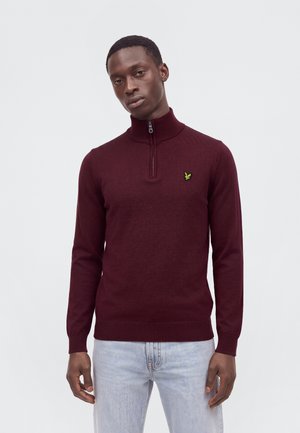 Lyle & Scott, QUARTER ZIP - Пуловер - burgundy
