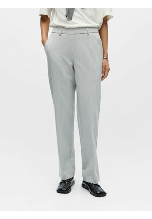 OBJLISA STRAIGHT - Pantalon classique - light grey melange
