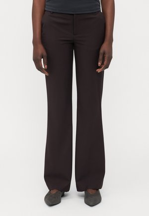 RELAXED TROUSERS - Trousers - brown