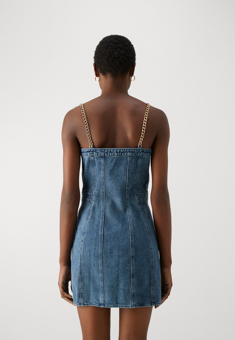 michael michael kors denim belted mini dress Michael Kors Women's Belted Denim Mini Dress