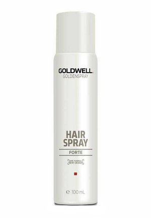 Goldwell Goldenspray Forte Haarspray in einer weißen 100-ml-Spraydose mit schwarzem und grauem Text.