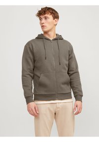 JJEBRADLEY ZIP HOOD - Majica s kapuljačom i patentnim zatvaračem - bungee cord