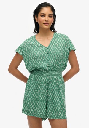 SHORT SLEEVE PRINTED PLAY - Combinaison - floral block green