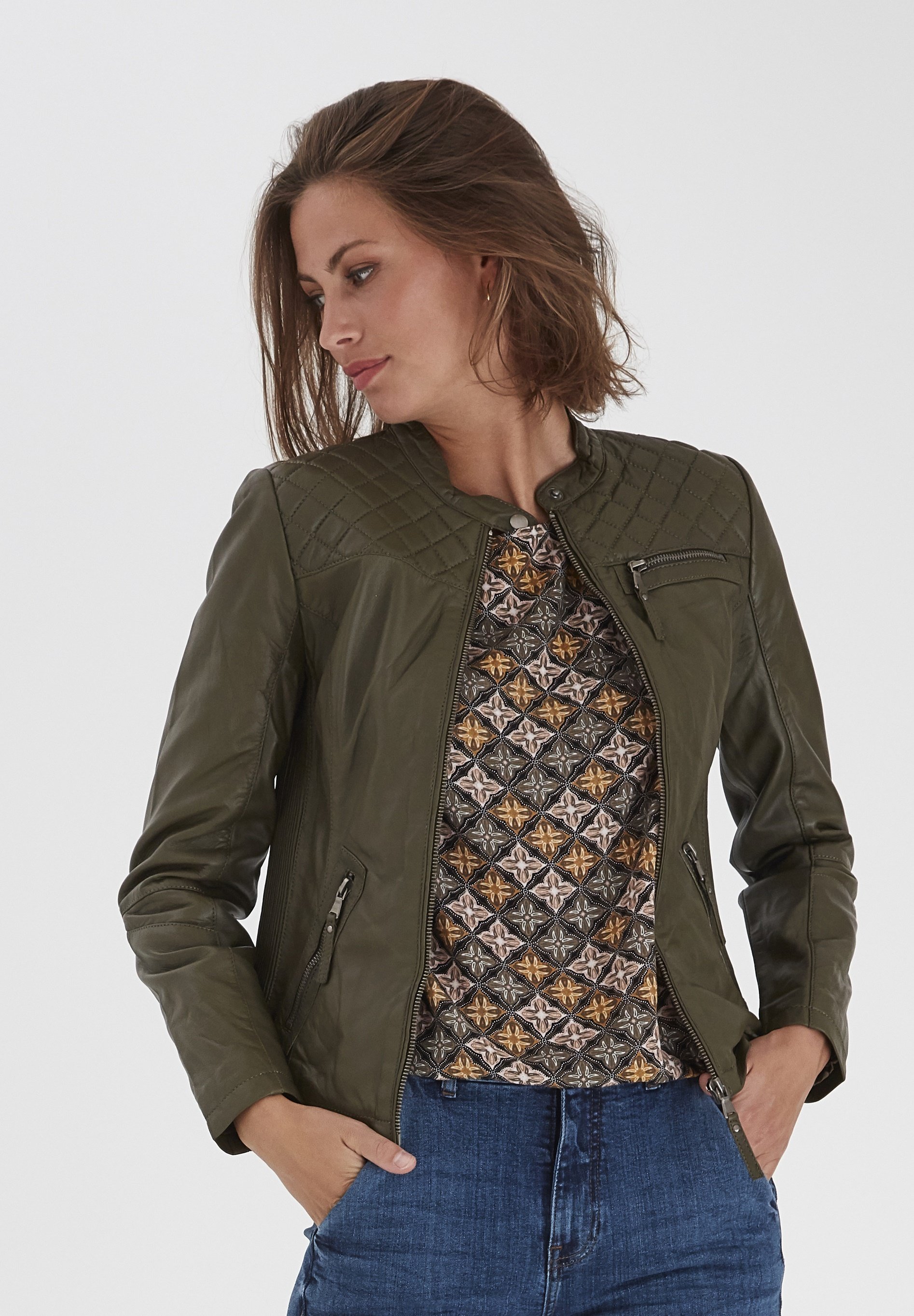Groene Leren jassen dames online kopen | Gratis verzending Groene Leren jassen dames online kopen | Gratis verzending