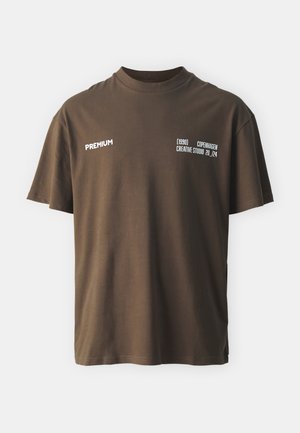 Jack & Jones PREMIUM JPRBLAHARVEY BRANDING TEE UNISEX - Majica kratkih rukava s printom - slate black