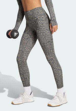 adidas Performance, OPTIME PRIMELIFT SNAKE 7/8 LEGGINGS - Tights - stone green