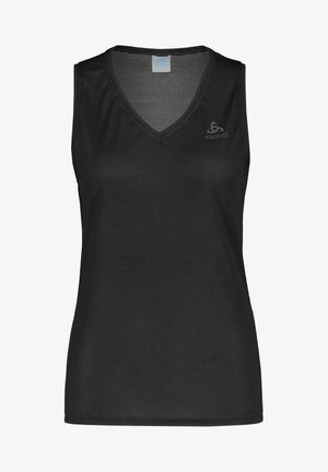 V-NECK SINGLET ACTIVE - Undertrøye - schwarz