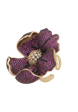 POPPY FLOWER - Ring - red pink black