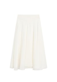 Massimo Dutti MIDI WITH YOKE AND FLOUNCE - A-lijn rok - beige