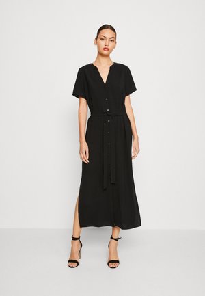 Vero Moda BUMPY SS CALF - Blusenkleid - black/schwarz - Zalando.ch