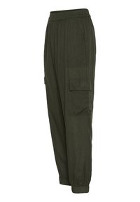 Kaffe KAMILIA CROPPED - Cargobyxor - forest night