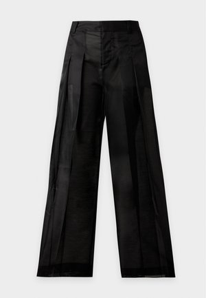 Alice + Olivia, BLAIRE PLEATED SHEER PANT - Παντελόνι - black