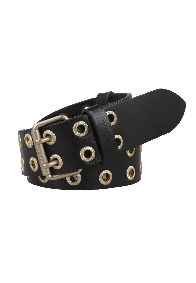 AllSaints TEXTURED EYELET - Cintura - black