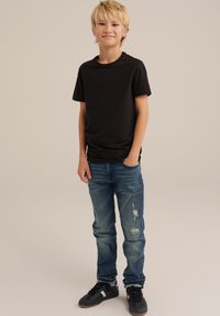 WE Fashion 2PACK - Pamata T-krekls - black