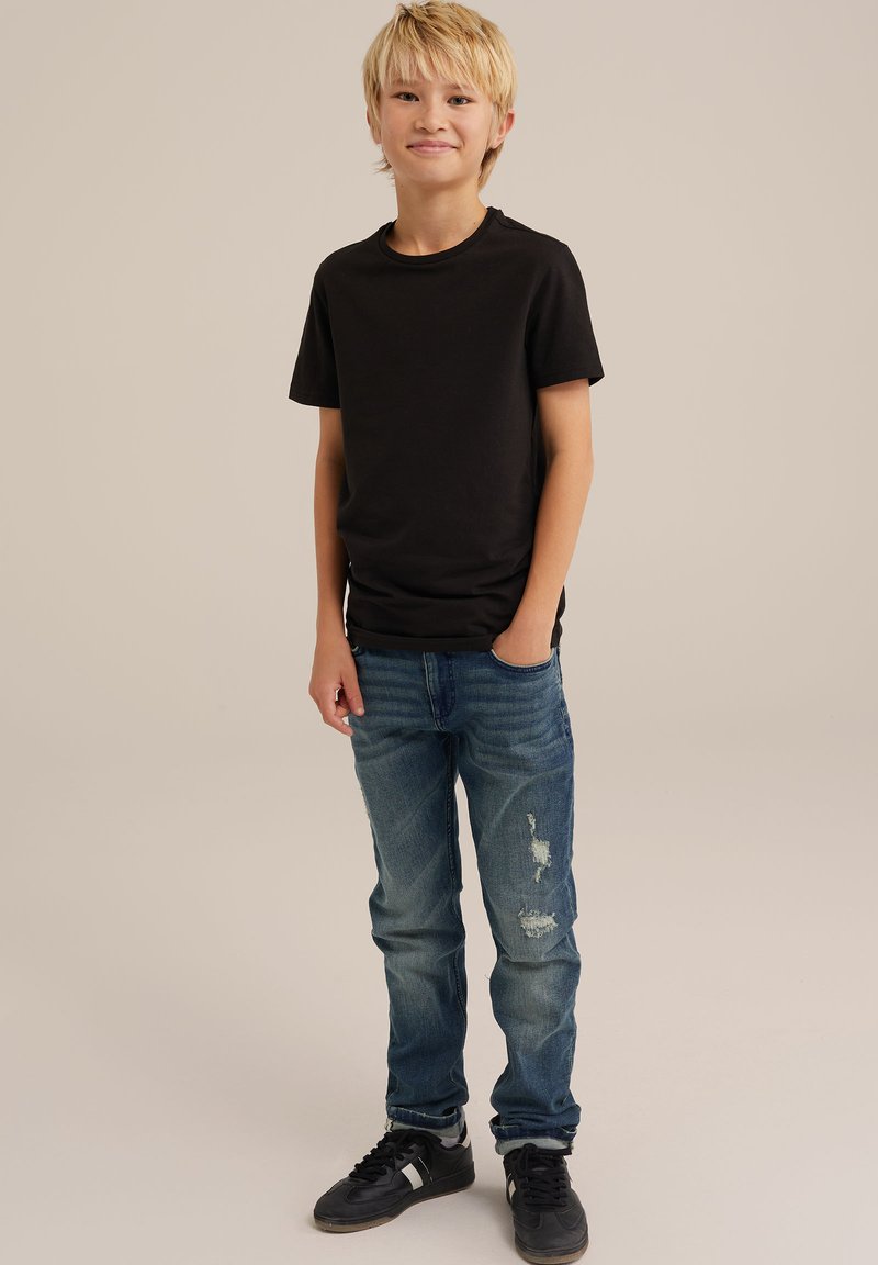 WE Fashion 2PACK - Pamata T-krekls - black
