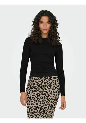 ONLVAL LIFE O-NECK JRS - Langærmet T-shirt - black