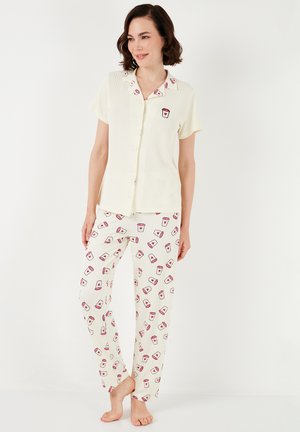REGULAR FIT SET - Nattøj sæt - beige pink