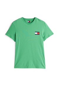 SLIM ESSENTIAL FLAG TEE - T-shirt print - coastal green