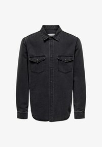Niet geselecteerd, dark grey denim
