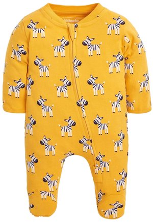 ZEBRA PRINT ZIP  - Natdragt - mustard