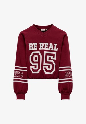 ONLY GIRLS, ONLY GIRLS PULLOVER COLETTA PULLOVER - Sweatshirt - rot