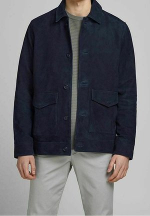 Lederjacke - blue