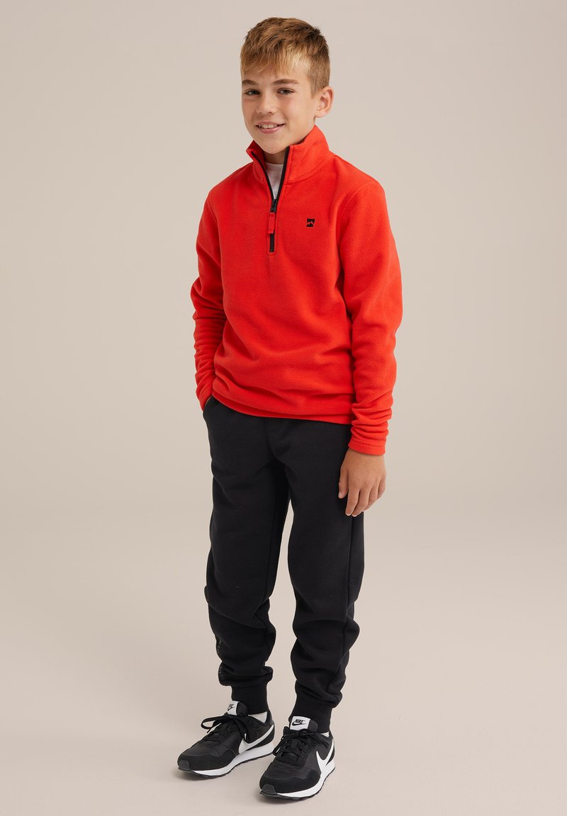WE Fashion - Fleecepullover - orange, Vergrößern