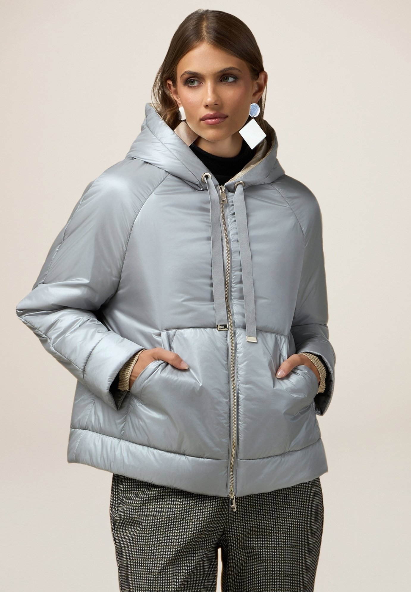 Giacca Invernale Con Cappuccio Oltre IMBOTTITA WEIGHT CON