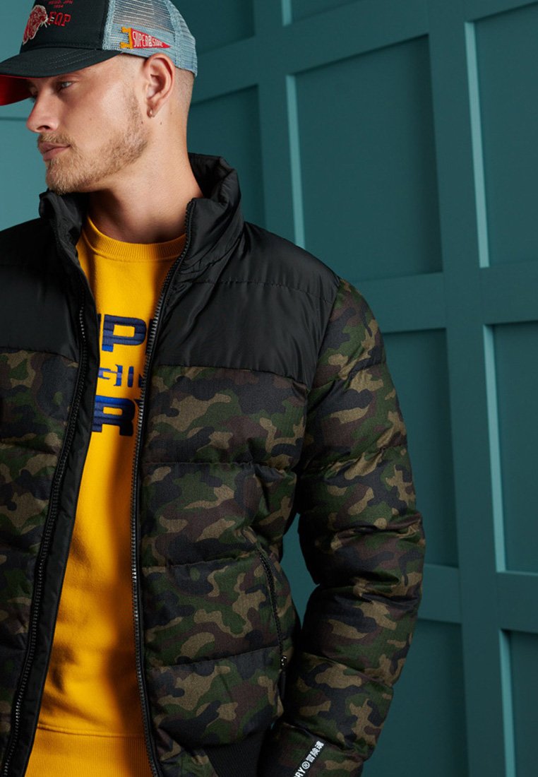 superdry winterjacke camouflage