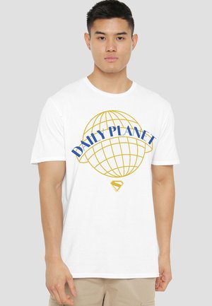 Cotton Soul, SUPERMAN 2025 DAILY PLANET ICON - Print T-shirt - white
