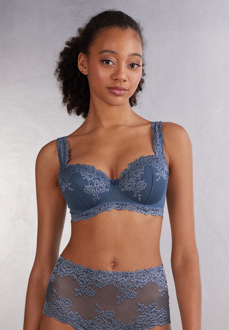 Intimissimi SOFIA IN PRETTY FLOWERS - Beugel BH - blau j lapis blue