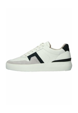 Trainers - white dark blue