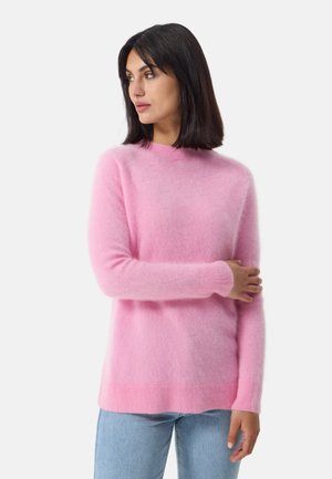 RUNDHALS  - Strickpullover - hell pink