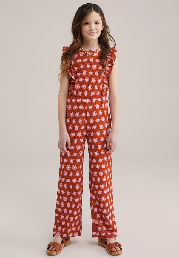 Jumpsuit - bright orange