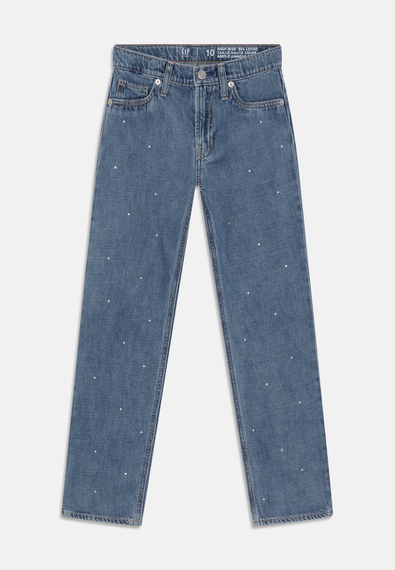 GAP LOOSE INDIGO RHINESTONE GIRLS Jeans baggy medium wash/blu denim
