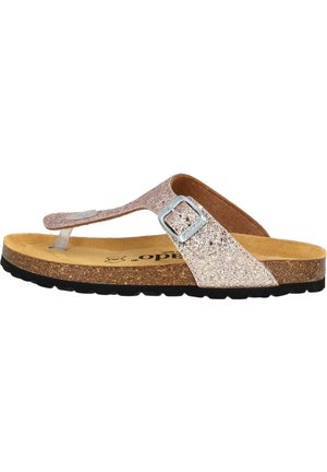 GLITZER - Sandalias de dedo - rosegold glitter