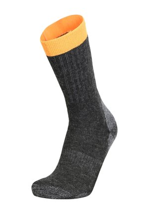 Meindl UNISEX MT WORK - Sports socks - anthrazit orange