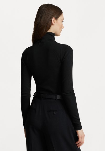Polo Ralph Lauren STRETCH RIBBED TURTLENECK - Topper langermet - black