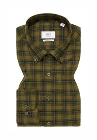 Eterna FLANELLHEMD - COMFORT FIT - Hemd - khaki