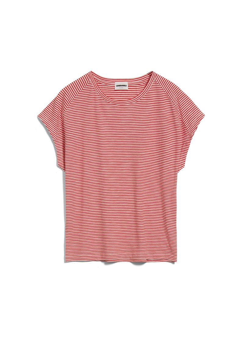 Damen T-Shirts | ARMEDANGELS OFELIAA PRETTY T-Shirt print dark poppy-oatmilk/apricot - HO59589 Damen T-Shirts | ARMEDANGELS OFELIAA PRETTY T-Shirt print dark poppy-oatmilk/apricot - HO59589