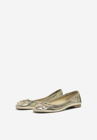 ONLY SHOES GERUNDETE SPITZE - Ballerine - gold colour